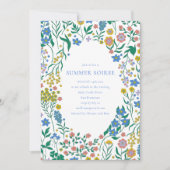 Groovy Boho Wildflower Whimsy Summer Soiree Kaart (Voorkant)