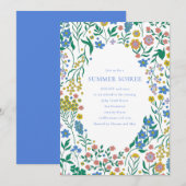 Groovy Boho Wildflower Whimsy Summer Soiree Kaart (Voorkant / Achterkant)