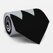 Groovy Boho ZigZag Abstract Agender Pride Flag Stropdas (Opgerold)