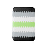 Groovy Boho ZigZag Abstract Agender Pride Vlag Badmat (Voorkant Verticaal)