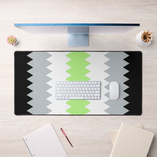 Groovy Boho ZigZag Abstract Agender Pride Vlag Bureaumat (Kantoor 1)