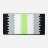 Groovy Boho ZigZag Abstract Agender Pride Vlag Bureaumat (Voorkant)