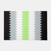Groovy Boho ZigZag Abstract Agender Pride Vlag Deurmat (Voorkant)
