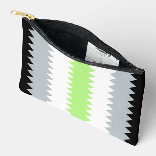Groovy Boho ZigZag Abstract Agender Pride Vlag Etui (Open)