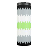 Groovy Boho ZigZag Abstract Agender Pride Vlag Thermosbeker (Achterkant)