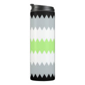 Groovy Boho ZigZag Abstract Agender Pride Vlag Thermosbeker (Geroteerd rechts)