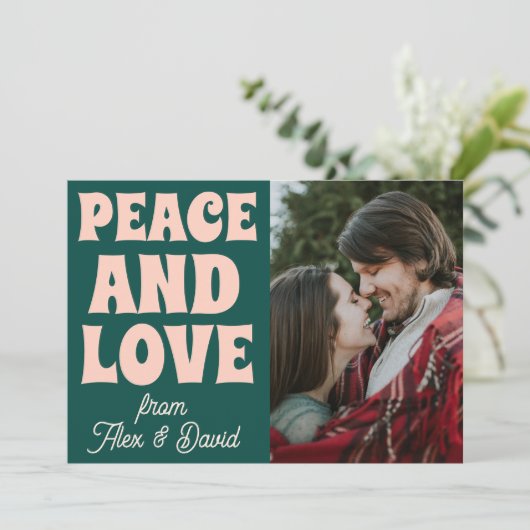 Groovy Bold Funky Christmas vrolijk en helder Kaart (Staand voorkant)