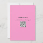 Groovy Bold Groen Roze Rood Funky Save The Date (Achterkant)