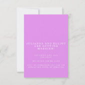 Groovy Bold Typografie Roze Oranje foto opslaan Save The Date (Achterkant)