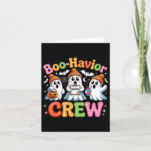Groovy Boo-Behaviour Crew Gedragsanalist Halloween Kaart (Voorkant)