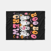 Groovy Boo Boo Crew Nurse Funny Ghost Women Hallow Fleece Deken (Voorkant (Horizontaal))