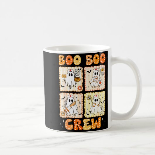 Groovy Boo Boo Crew Nurse Funny Ghost Women Hallow Koffiemok (Rechts)