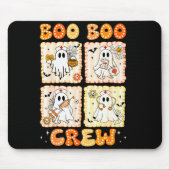 Groovy Boo Boo Crew Nurse Funny Ghost Women Hallow Muismat (Voorkant)