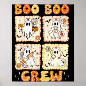 Groovy Boo Boo Crew Nurse Funny Ghost Women Hallow Poster (Voorkant)