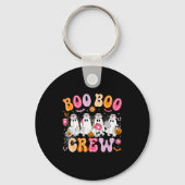 Groovy Boo Boo Crew Nurse Funny Ghost Women Hallow Sleutelhanger (Voorkant)