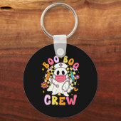Groovy Boo Boo Crew Nurse Funny Ghost Women Hallow Sleutelhanger (Voorkant)