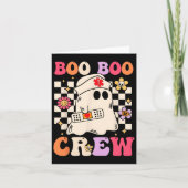 Groovy Boo Boo Crew Nurse Ghost Paramedic Funny Ha Kaart (Voorkant)