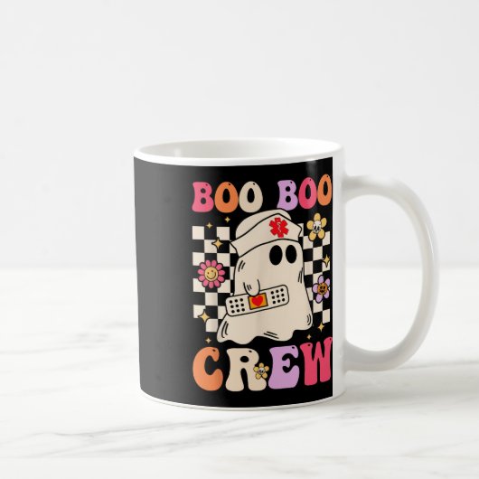 Groovy Boo Boo Crew Nurse Ghost Paramedic Funny Ha Koffiemok (Rechts)