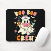 Groovy Boo Boo Crew Nurse Halloween Cute Ghost Wom Muismat (Met muis)