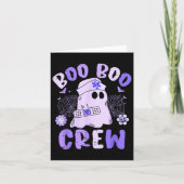 Groovy Boo Boo Crew Verpleegster Grappige Ghost Vr Kaart (Voorkant)
