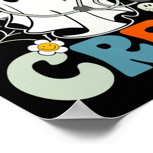 Groovy Boo Boo Crew Verpleegster Grappige Ghost Vr Poster (Hoek)