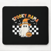 Groovy Boo One Soky Mama First Halloween Birthday Muismat (Voorkant)