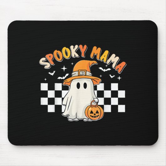 Groovy Boo One Soky Mama First Halloween Birthday Muismat (Voorkant)