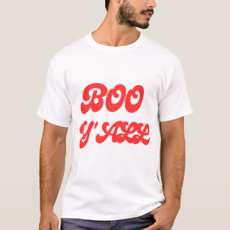 Groovy Boo Yall Retro Halloween Typografie T-shirt