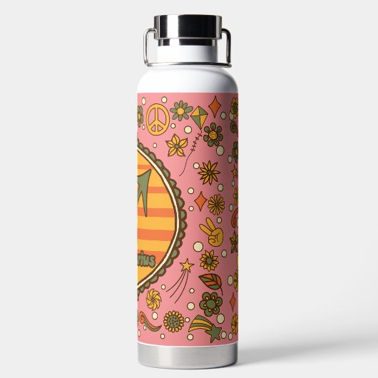 Groovy Boogschutter Custom Waterfles (Achterkant)