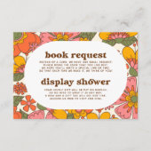 Groovy Books for Baby & Display Shower Baby shower Informatiekaartje (Voorkant)