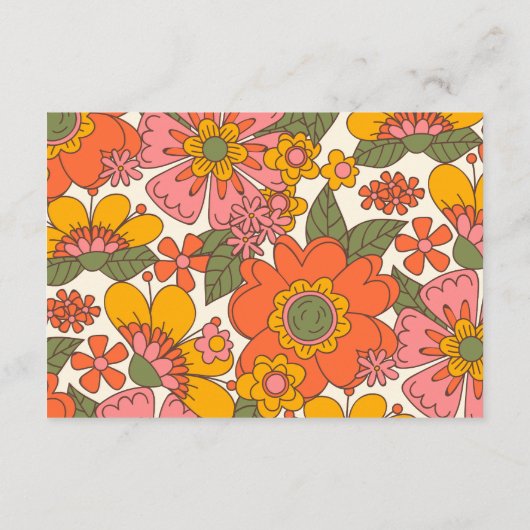 Groovy Books for Baby & Display Shower Baby shower Informatiekaartje (Achterkant)