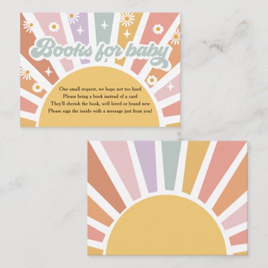 Groovy Books for Baby Informatiekaartje (Voorkant / Achterkant)