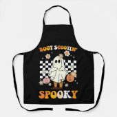 Groovy Boot Scootin Spooky Ghost Halloween Retro Schort (Voorkant)