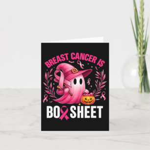 Groovy Borstkanker Is Boo Sheet Awareness Halve Kaart