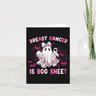 Groovy Borstkanker Is Boo Sheet Awareness Halve Kaart
