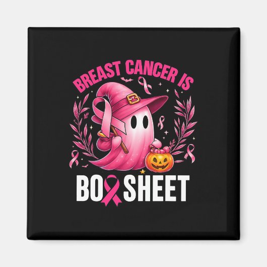 Groovy Borstkanker Is Boo Sheet Awareness Halve Magneet (Voorkant)