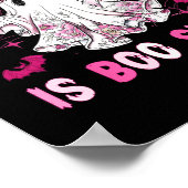 Groovy Borstkanker Is Boo Sheet Awareness Halve Poster (Hoek)