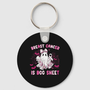Groovy Borstkanker Is Boo Sheet Awareness Halve Sleutelhanger