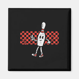 Groovy Bowling Kegel Vrede Retro Bowler Jongens Ki Magneet