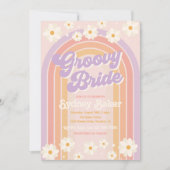 Groovy Bridal Shower | VRIJGEZELLENFEEST Kaart (Voorkant)