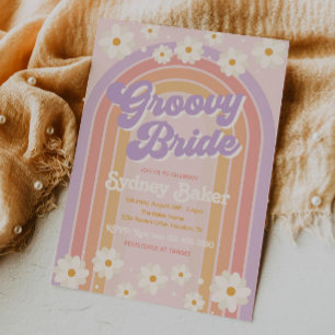 Groovy Bridal Shower   VRIJGEZELLENFEEST Kaart