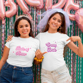 Groovy Bride Pink Groove Bachelorette T-Shirt