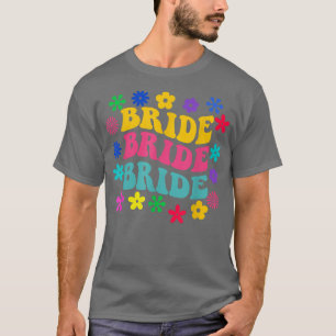 Groovy Bride Retro Bride Trendy Wedding Girls Tri T-shirt