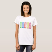Groovy British phone cabine - kleuren T-shirt (Voorkant volledig)