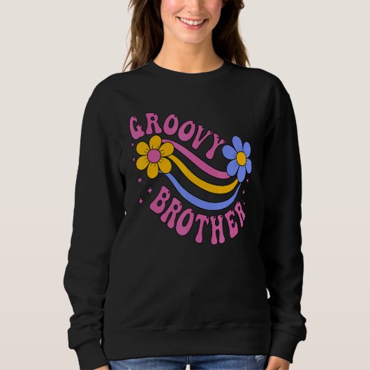Groovy Brother 70s Aesthetic Nostalgia 1970's Retr Trui (Voorkant)