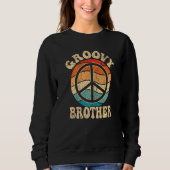 Groovy Brother 70s Aesthetic Nostalgia 1970's Retr Trui (Voorkant)