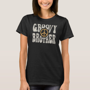 Groovy Brother 70s Aesthetische Nostalgia 1970's R T-shirt