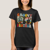 Groovy Brother Retro Matching Family Kleurrijke ja T-shirt (Voorkant)