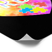 Groovy Bruh Autisme Bewustzijn Puzzelstuk Voor Jon Poster (Hoek)