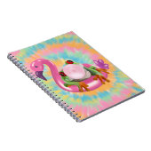Groovy Bubblegum Blowing Tree Frog Tie Dye Notitieboek (Rechterzijde)